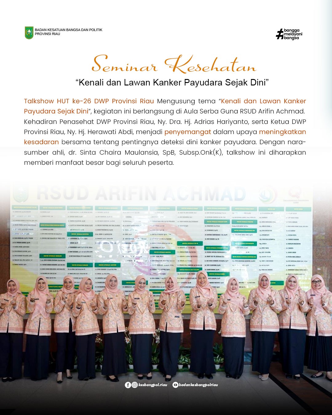 Talkshow HUT ke 26 DWP Prov Riau